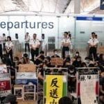 HONG KONG AIRPORT DISRUPTED FOR SECOND DAY DUE TO PROTESTS